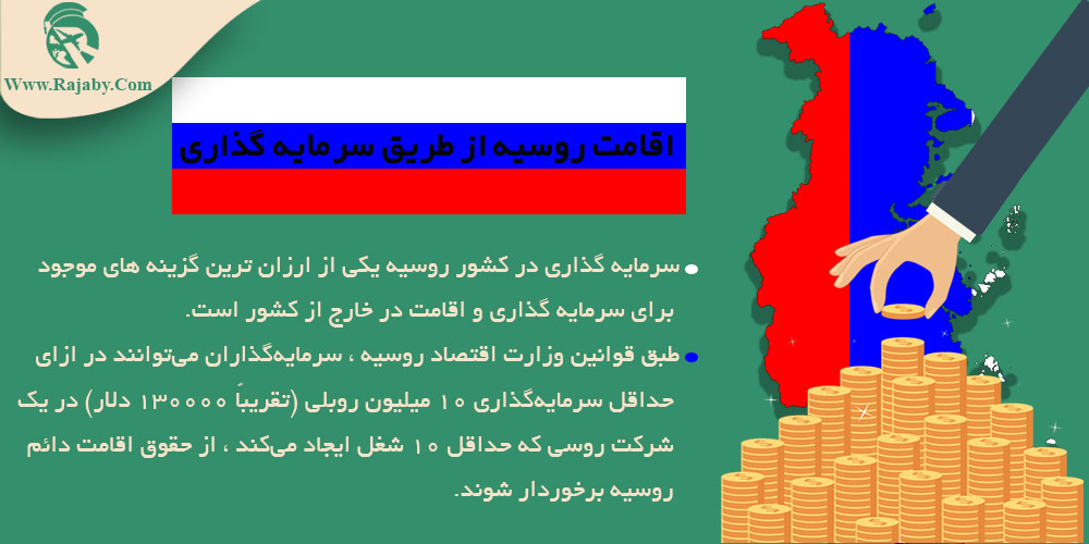 مهاجرت به روسیه اقامت روسیه از طریق سرمایه گذاری