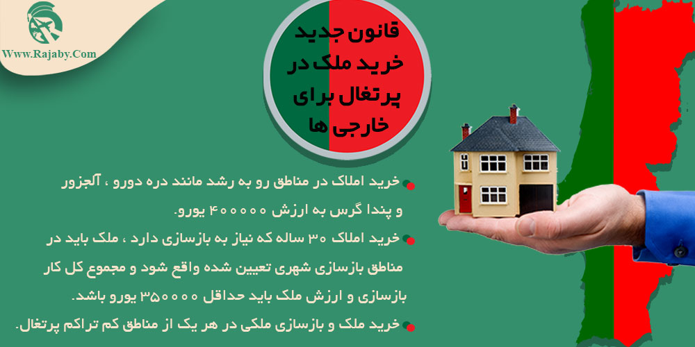 مهاجرت به پرتغال قانون جدید خرید ملک در پرتغال برای خارجی ها