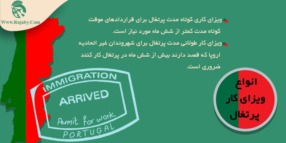 مهاجرت به پرتغال انواع ویزای کار پرتغال