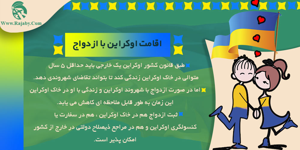 مهاجرت به اوکراین اقامت اوکراین با ازدواج