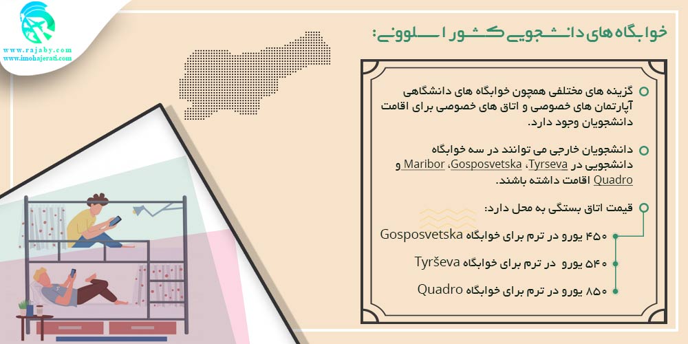 تحصیل در اسلوونی خوابگاه های دانشجویی اسلوونی