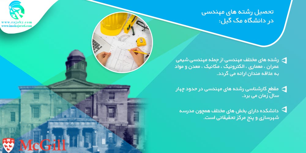 تحصیل در دانشگاه مک گیل McGill کانادا تحصیل مهندسی در دانشگاه مک گیل