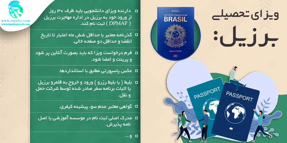 تحصیل در برزیل ویزای تحصیلی برزیل