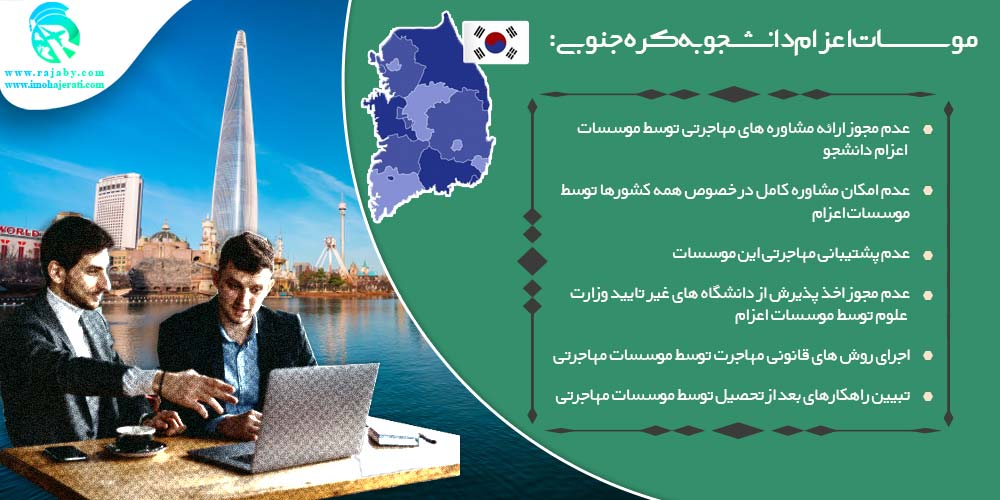 تحصیل در کره جنوبی موسسات اعزام دانشجو به کره جنوبی