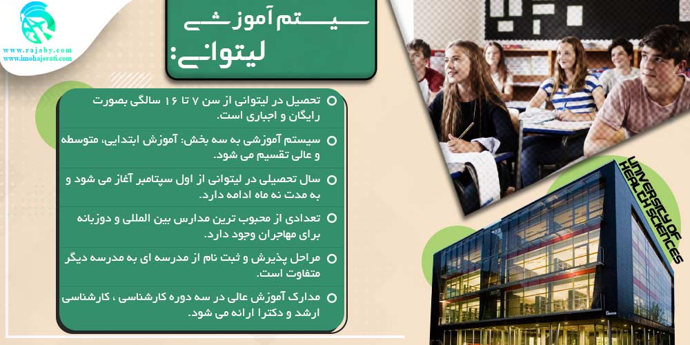 تحصیل در لیتوانی سیستم آموزشی لیتوانی