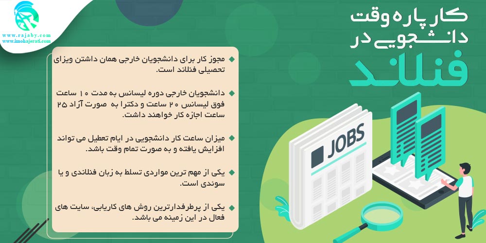تحصیل در فنلاند کار پاره وقت دانشجویی در فنلاند