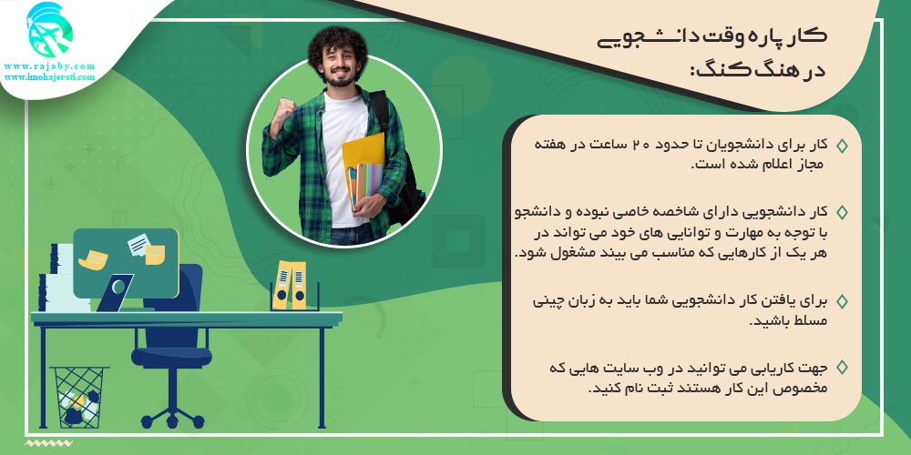 تحصیل در هنگ کنگ كار پاره وقت دانشجويی در هنگ کنگ
