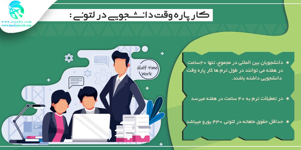 کار پاره وقت دانشجویی در لتونی