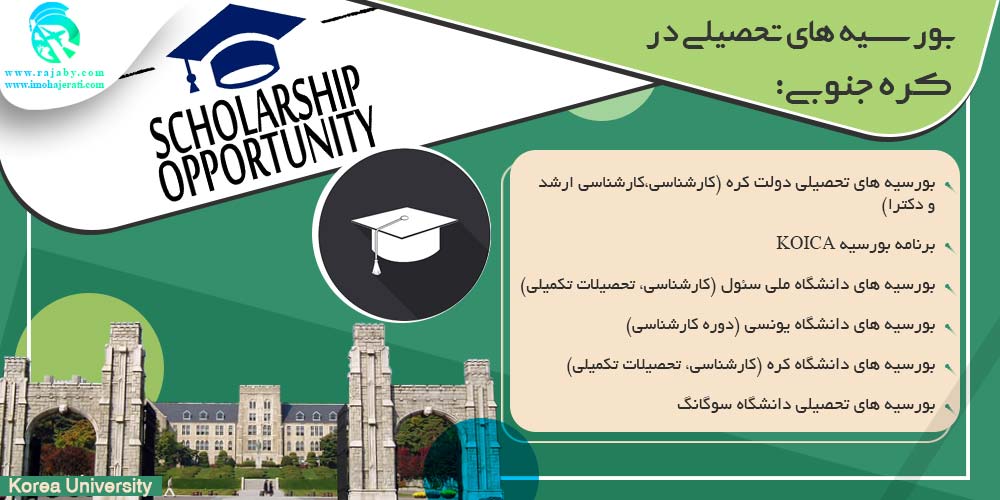 تحصیل در کره جنوبی بورسیه های تحصیلی در کره جنوبی