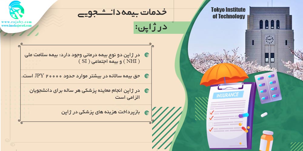 تحصیل در ژاپن خدمات بیمه دانشجویی در ژاپن
