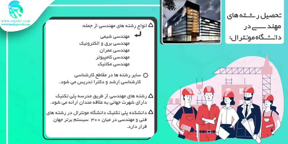 دانشگاه مونترال Montreal کانادا تحصیل مهندسی در دانشگاه مونترال