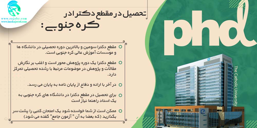 تحصیل در کره جنوبی تحصیل دکترا در کره جنوبی