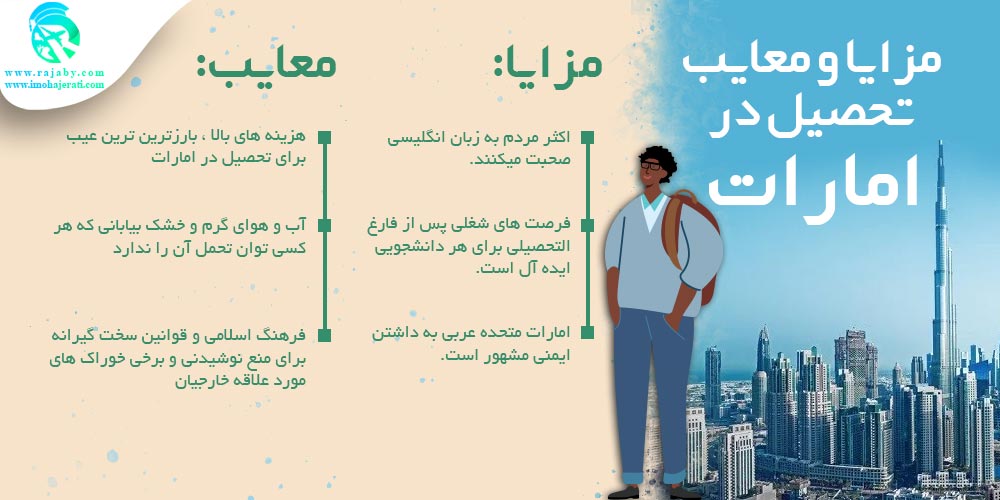 تحصیل در امارات مزایا و معایب تحصیل در امارات