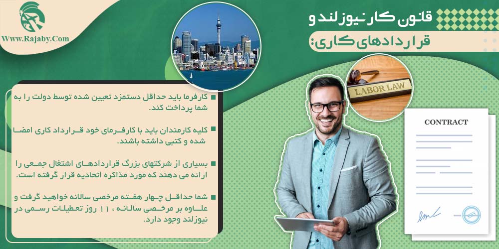 کار در نیوزلند قانون کار نیوزلند و قراردادهای کاری