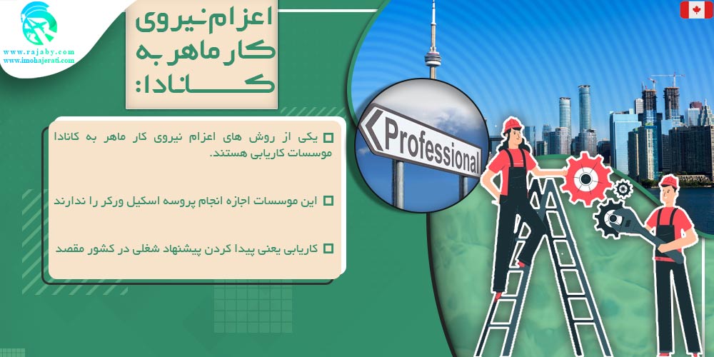 کار در کانادا اعزام نیروی کار ماهر به کانادا