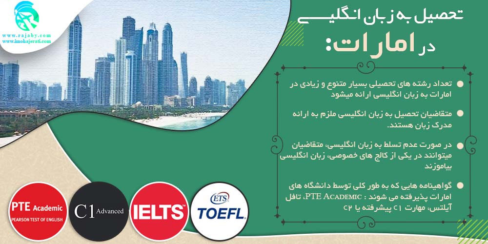 تحصیل در امارات تحصیل به زبان انگلیسی در امارات
