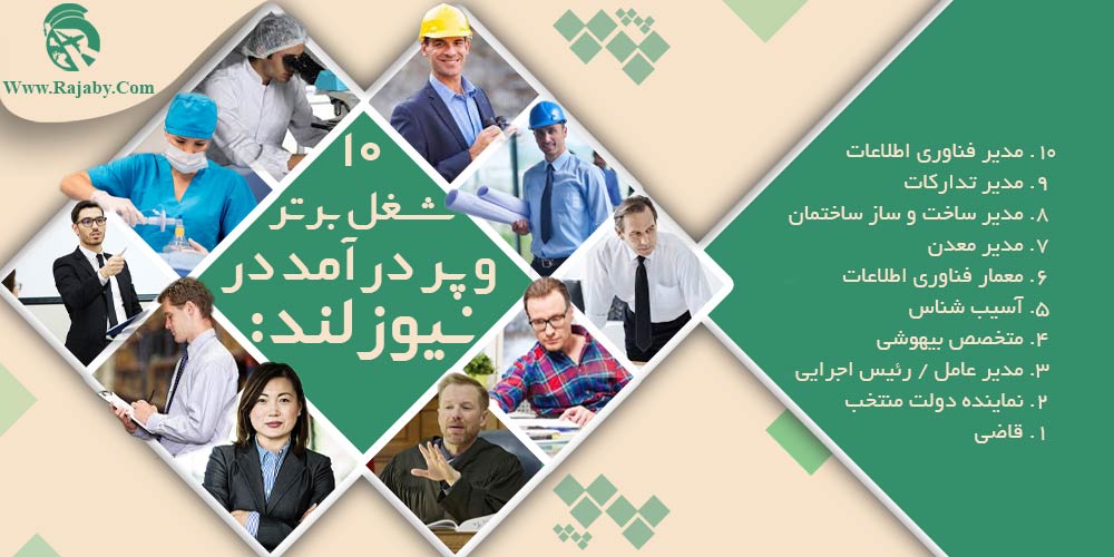 کار در نیوزلند ۱۰ شغل برتر و پر درآمد در نیوزلند