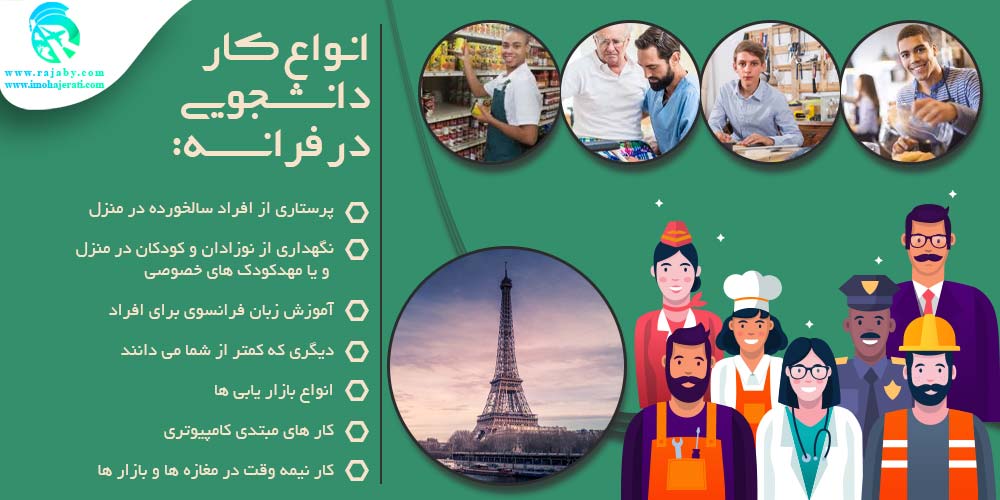 کار دانشجویی در فرانسه انواع کار دانشجویی در فرانسه