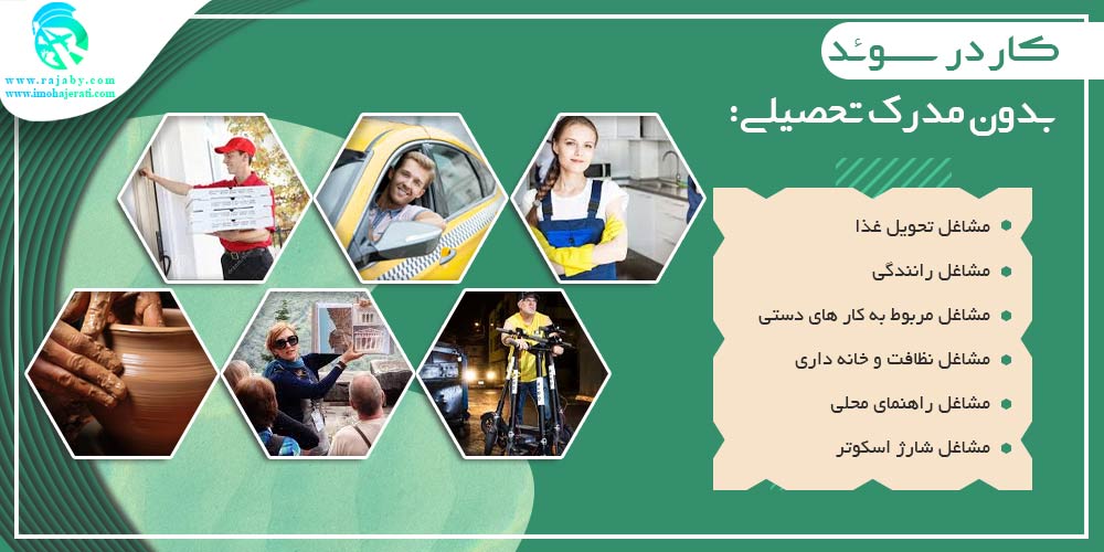 کار در سوئد کار در سوئد بدون مدرک تحصیلی