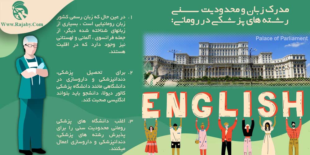 تحصیل پزشکی و دندانپزشکی در رومانی مدرک زبان و محدودیت سنی رشته های پزشکی در رومانی