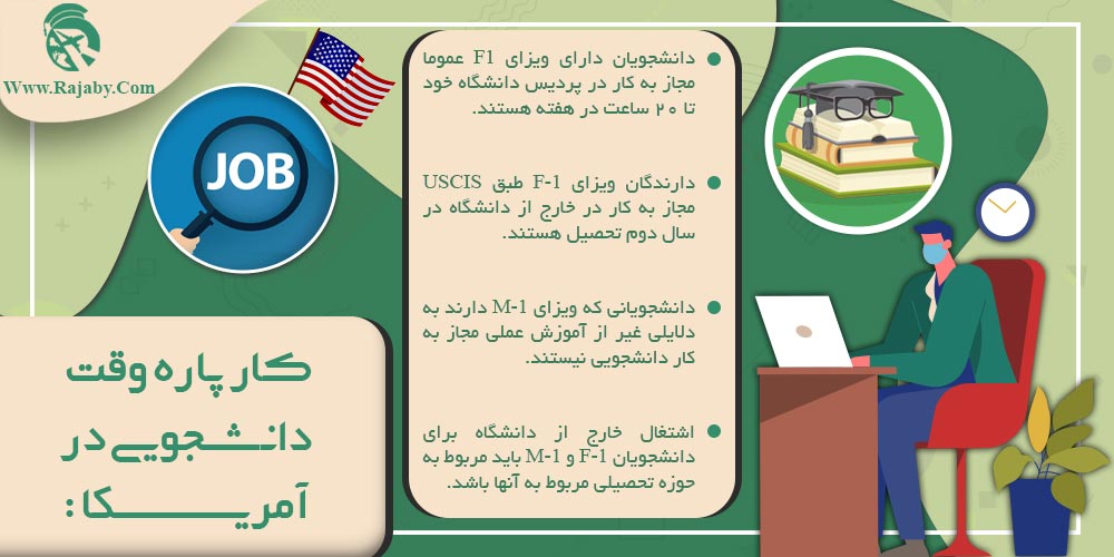 تحصیل در آمریکا کار پاره وقت دانشجویی در آمریکا