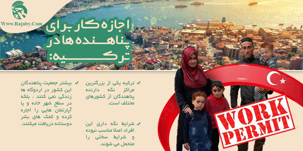 کار در ترکیه اجازه کار برای پناهنده ها در ترکیه