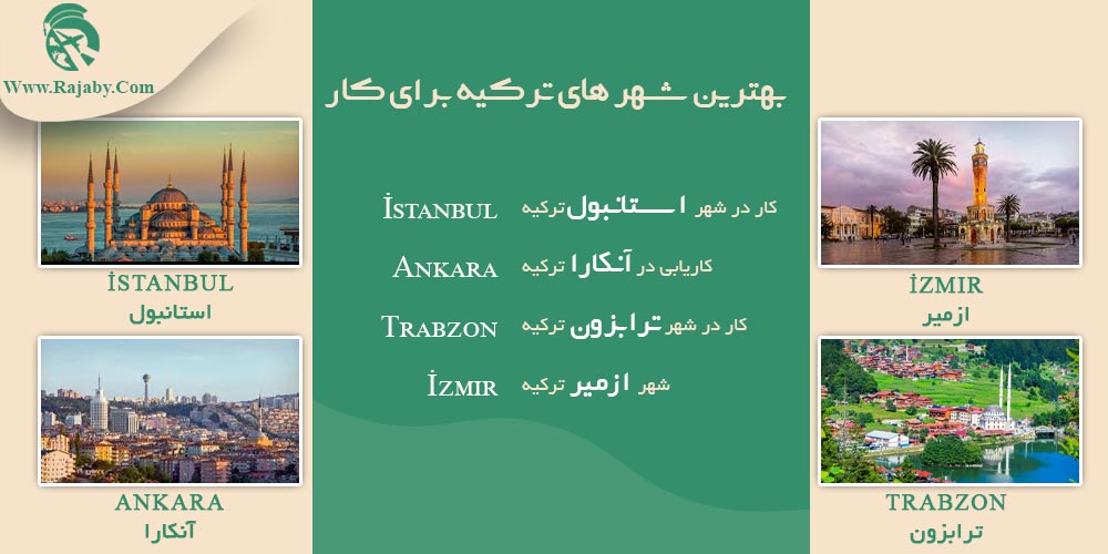 کار در ترکیه بهترین شهر های ترکیه برای کار