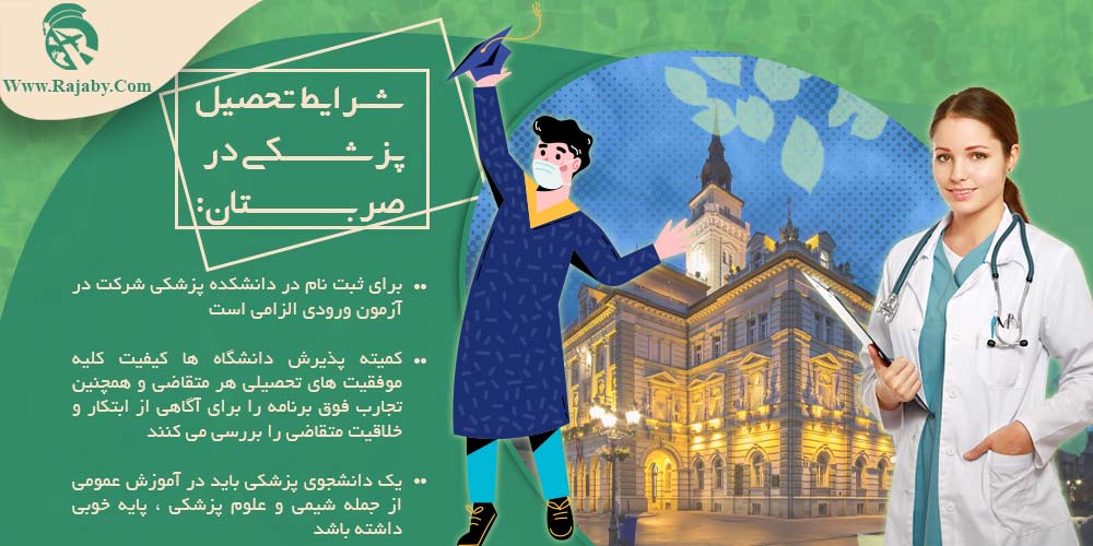 تحصیل پزشکی و دندانپزشکی در صربستان شرایط تحصیل پزشکی در صربستان