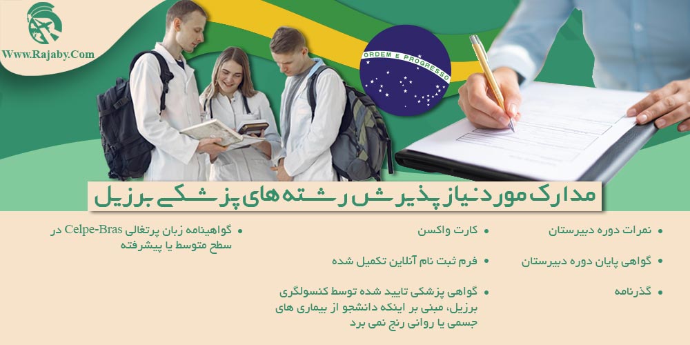تحصیل پزشکی و دندانپزشکی در برزیل مدارک مورد نیاز پذیرش رشته های پزشکی برزیل