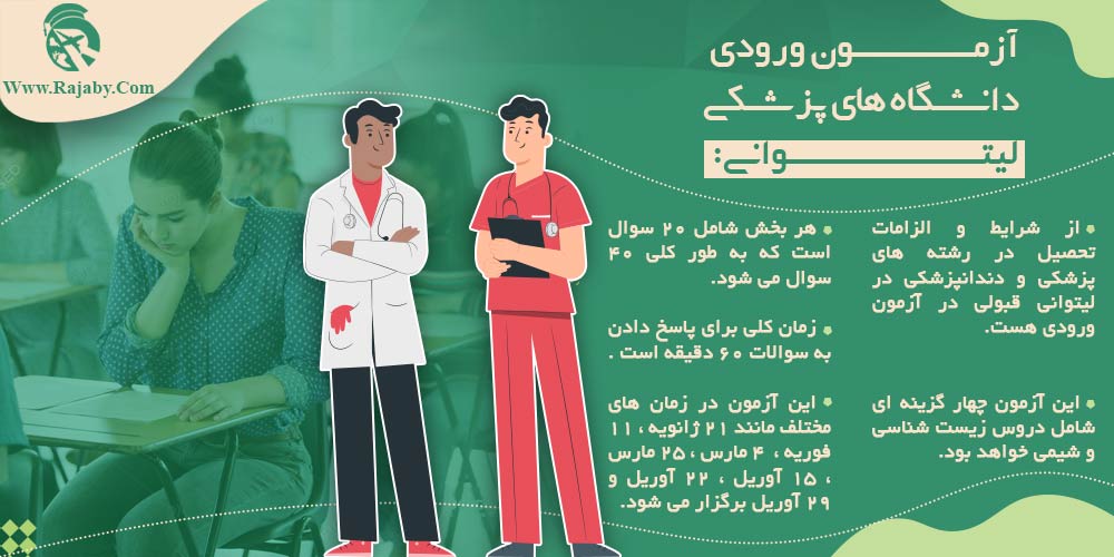 تحصیل پزشکی و دندانپزشکی در لیتوانی آزمون ورودی دانشگاه های پزشکی لیتوانی