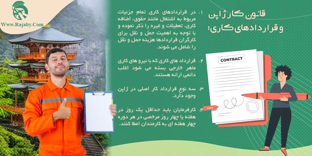 کار در ژاپن قانون کار ژاپن و قراردادهای کاری