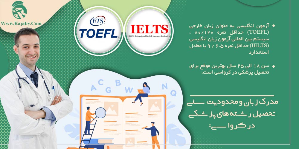 تحصیل پزشکی و دندانپزشکی در کرواسی مدرک زبان و محدودیت سنی تحصیل رشته های پزشکی در کرواسی