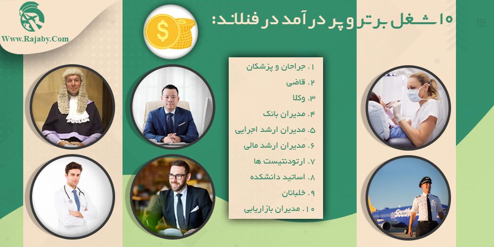کار در فنلاند ۱۰ شغل برتر و پر درآمد در فنلاند