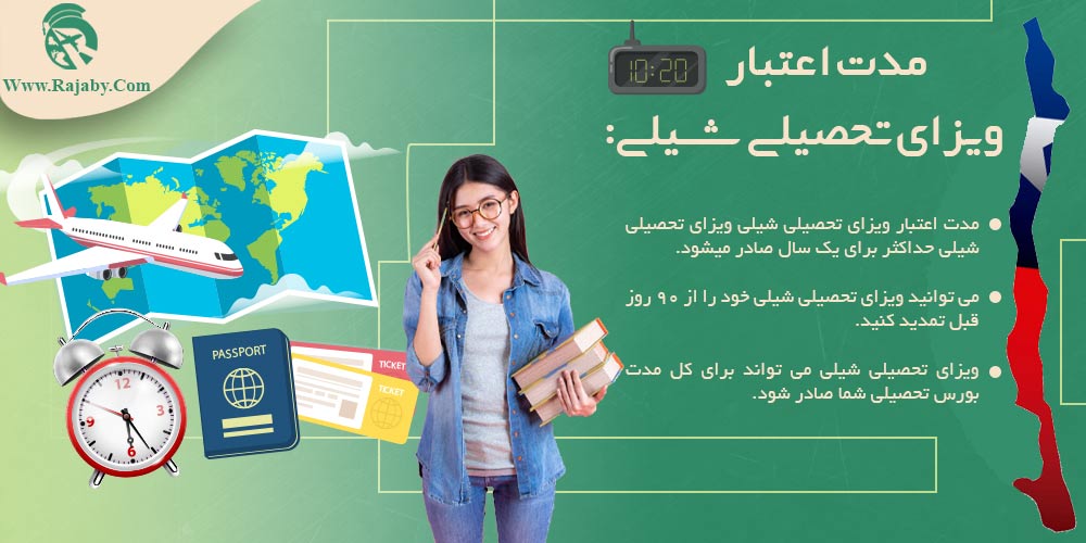 تحصیل در شیلی مدت اعتبار ویزای تحصیلی شیلی