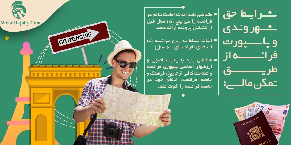 اقامت فرانسه از طریق تمکن مالی شرایط حق شهروندی و پاسپورت فرانسه از طریق تمکن مالی
