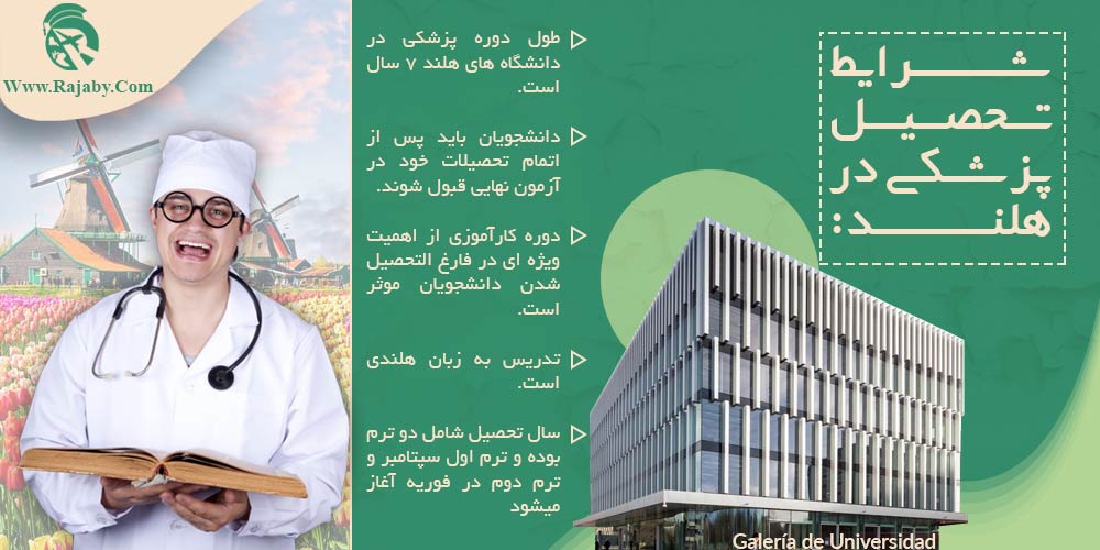 تحصیل پزشکی و دندانپزشکی در هلند شرایط تحصیل پزشکی در هلند
