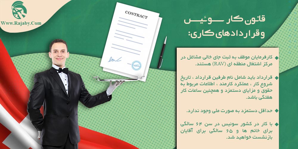 کار در سوئیس قانون کار سوئیس و قراردادهای کاری