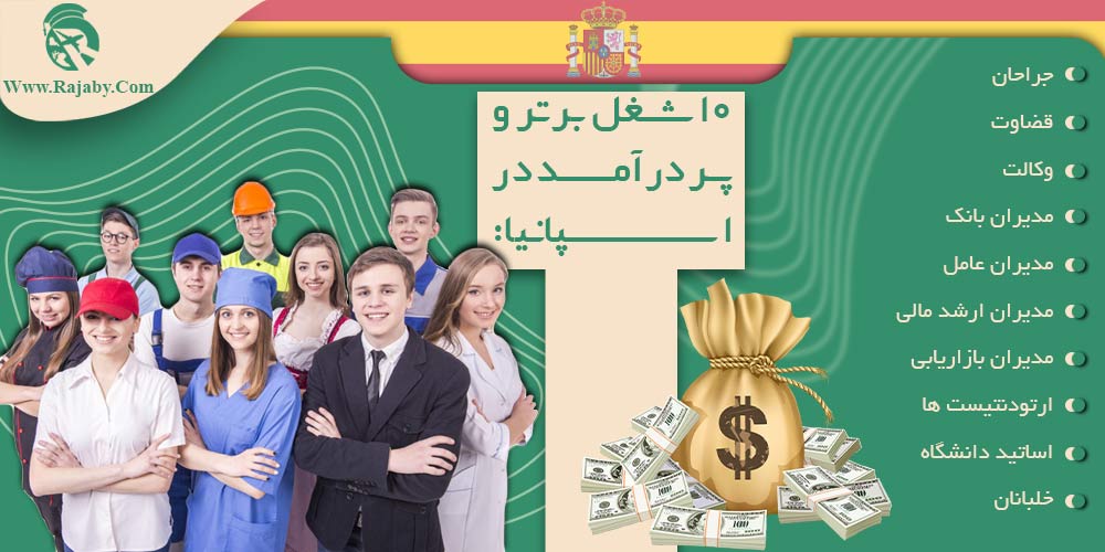 کار در اسپانیا ۱۰ شغل برتر و پر درآمد در اسپانیا