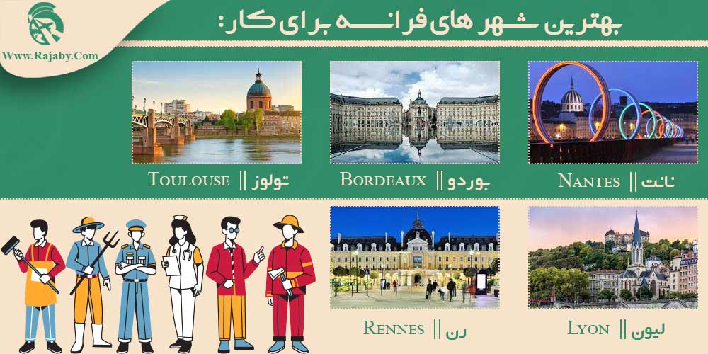 کار در فرانسه بهترین شهر های فرانسه برای کار