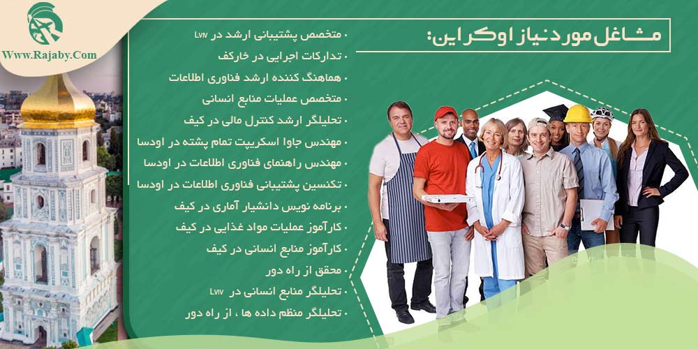 کار در اوکراین مشاغل مورد نیاز اوکراین