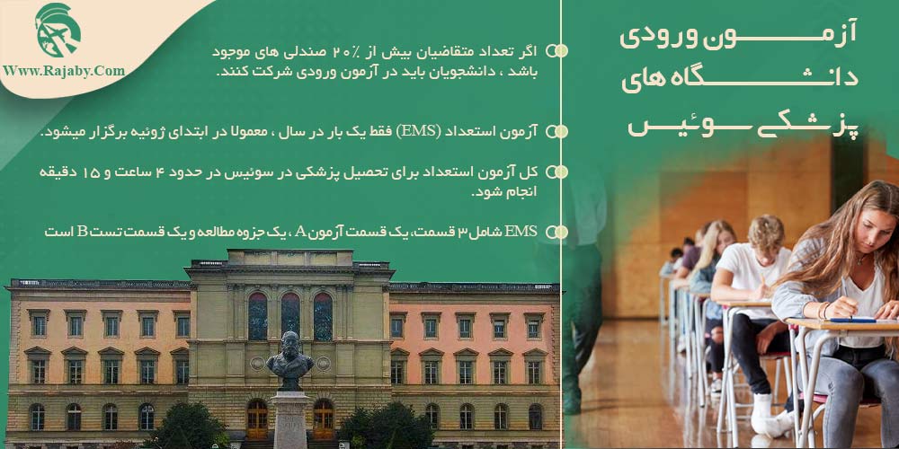 تحصیل پزشکی و دندانپزشکی در سوئیس آزمون ورودی دانشگاه های پزشکی سوئیس