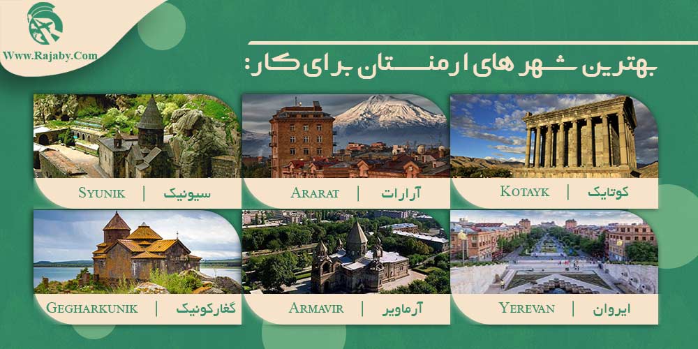بهترین شهر های ارمنستان برای کار