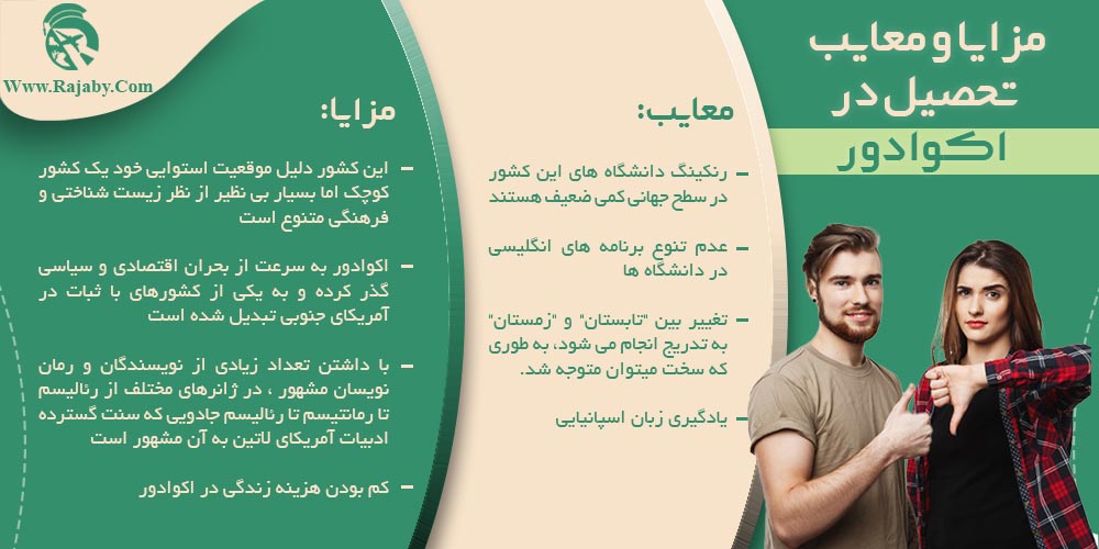تحصیل در اکوادور مزایا و معایب تحصیل در اکوادور