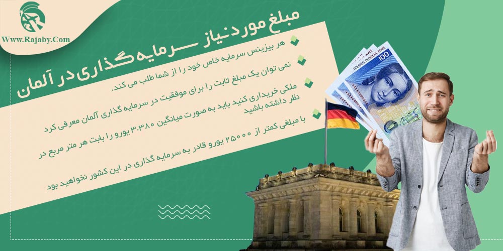سرمایه گذاری و ثبت شرکت در آلمان مبلغ مورد نیاز سرمایه گذاری در آلمان