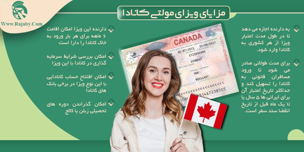 مزایای ویزای مولتی کانادا