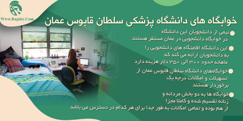 دانشگاه پزشکی سلطان قابوس عمان خوابگاه های دانشگاه پزشکی سلطان قابوس عمان
