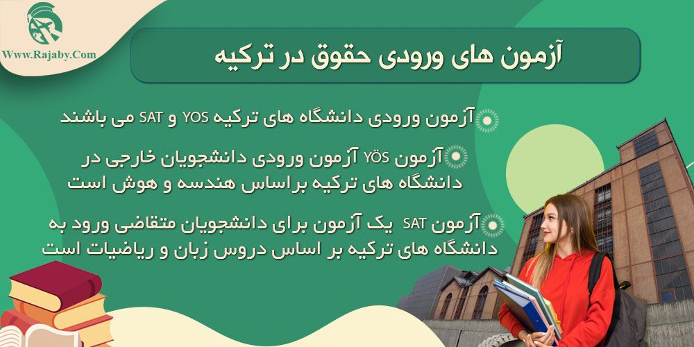تحصیل رشته حقوق در ترکیه آزمون های ورودی حقوق در ترکیه