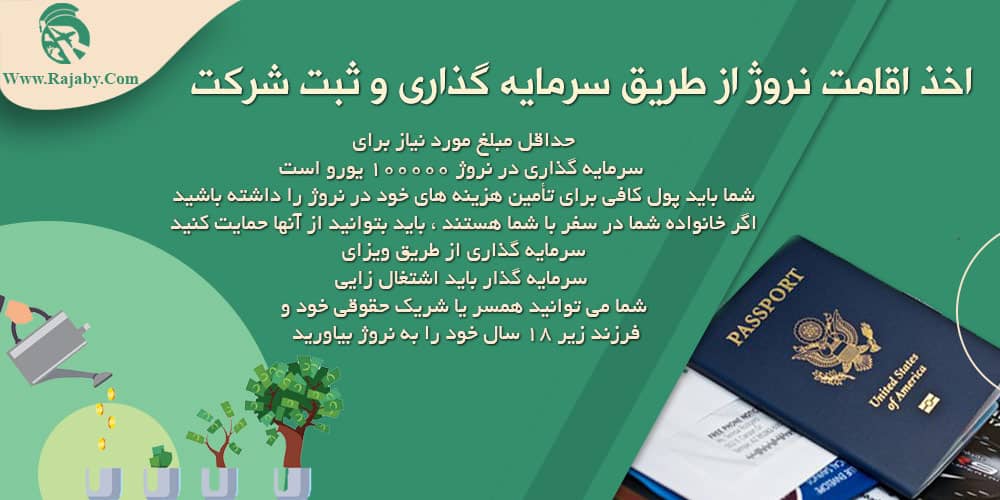 سرمایه گذاری و ثبت شرکت در نروژ اخذ اقامت نروژ از طریق سرمایه گذاری و ثبت شرکت