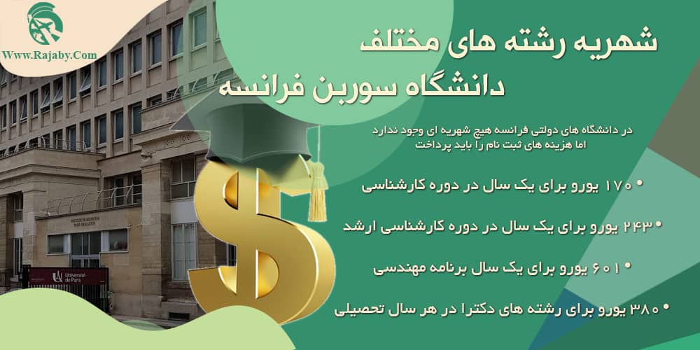 تحصیل در دانشگاه سوربن فرانسه شهریه رشته های مختلف دانشگاه سوربن فرانسه