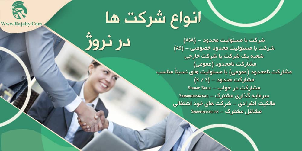 سرمایه گذاری و ثبت شرکت در نروژ انواع شرکت ها در نروژ
